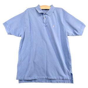 Polo by Ralph Lauren Men's Polo Shirt Blue XL Short Sleeve High Low Hem